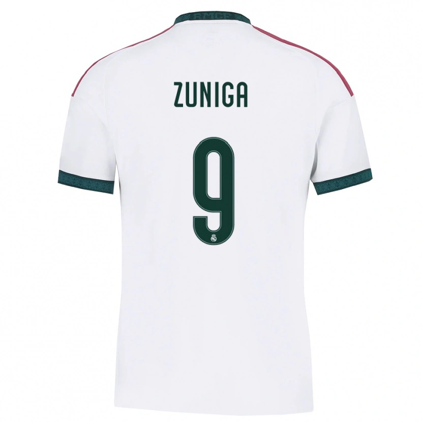 Danxen Women Loren Zúñiga #9 Dark Green White Red Home Jersey 2026/27 T-Shirt
