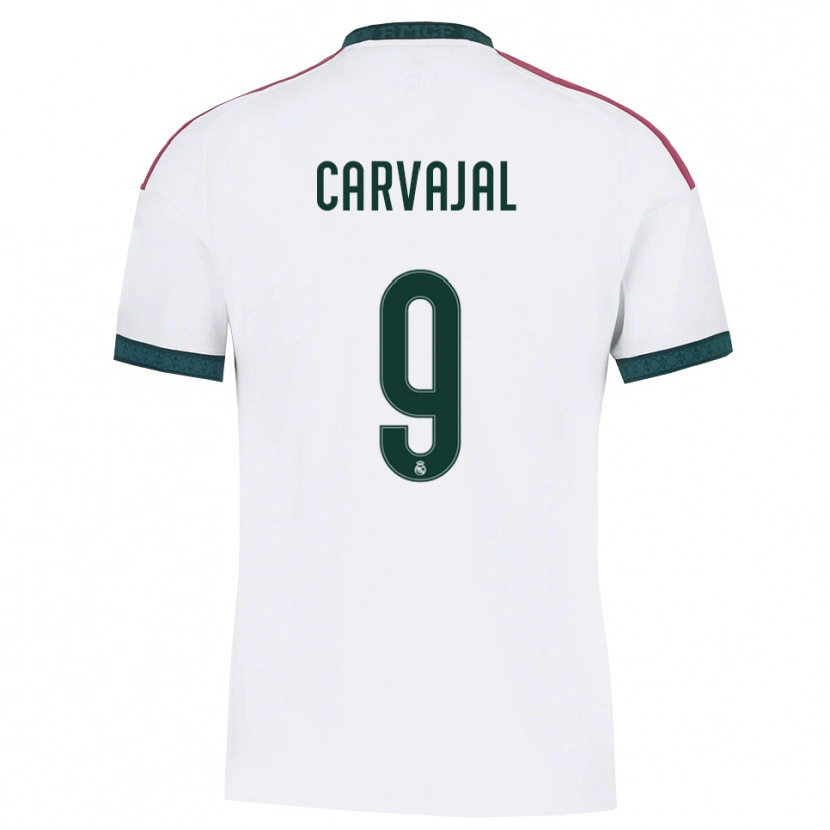 Danxen Women Ángel Carvajal #9 Dark Green White Red Home Jersey 2026/27 T-Shirt