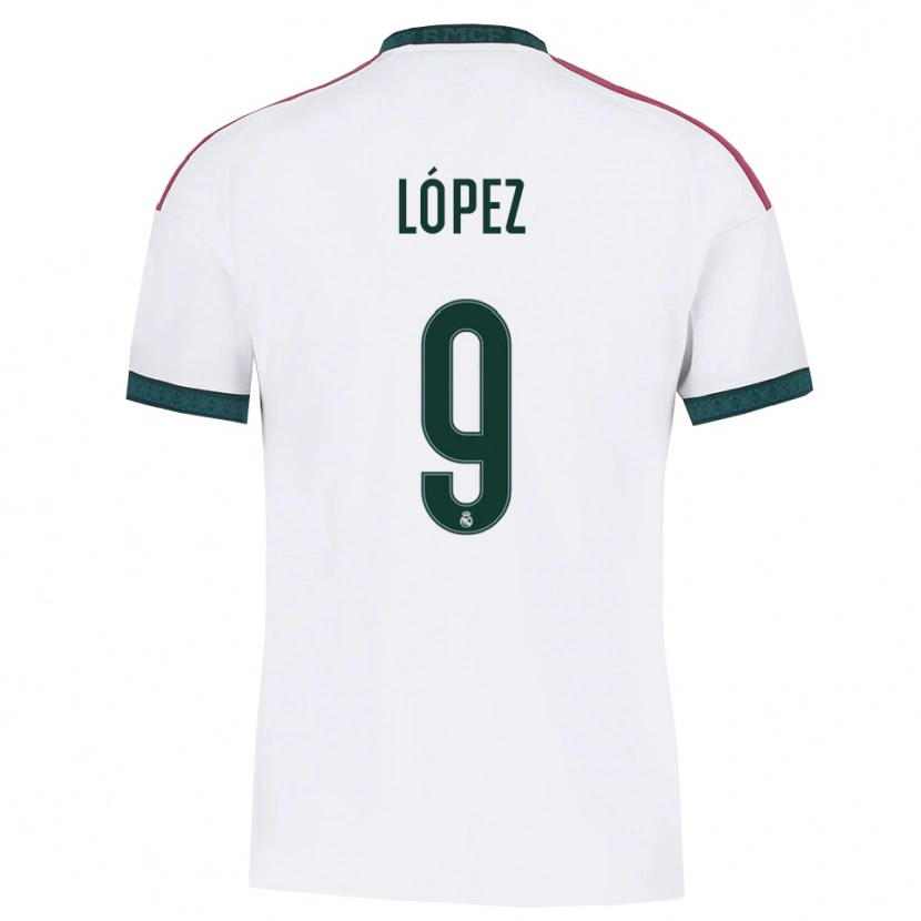 Danxen Women Mikel López #9 Dark Green White Red Home Jersey 2026/27 T-Shirt