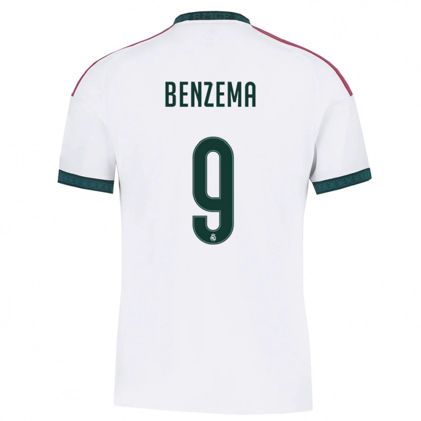 Danxen Women Karim Benzema #9 Dark Green White Red Home Jersey 2026/27 T-Shirt