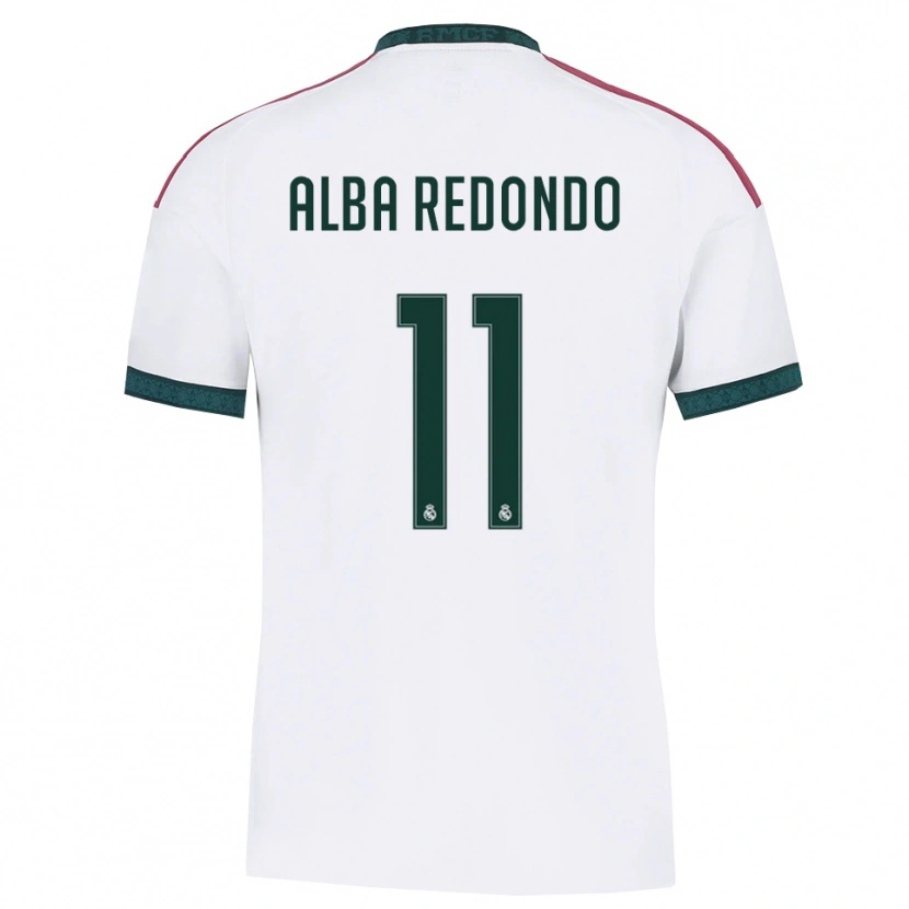 Danxen Women Alba Redondo #11 Dark Green White Red Home Jersey 2026/27 T-Shirt