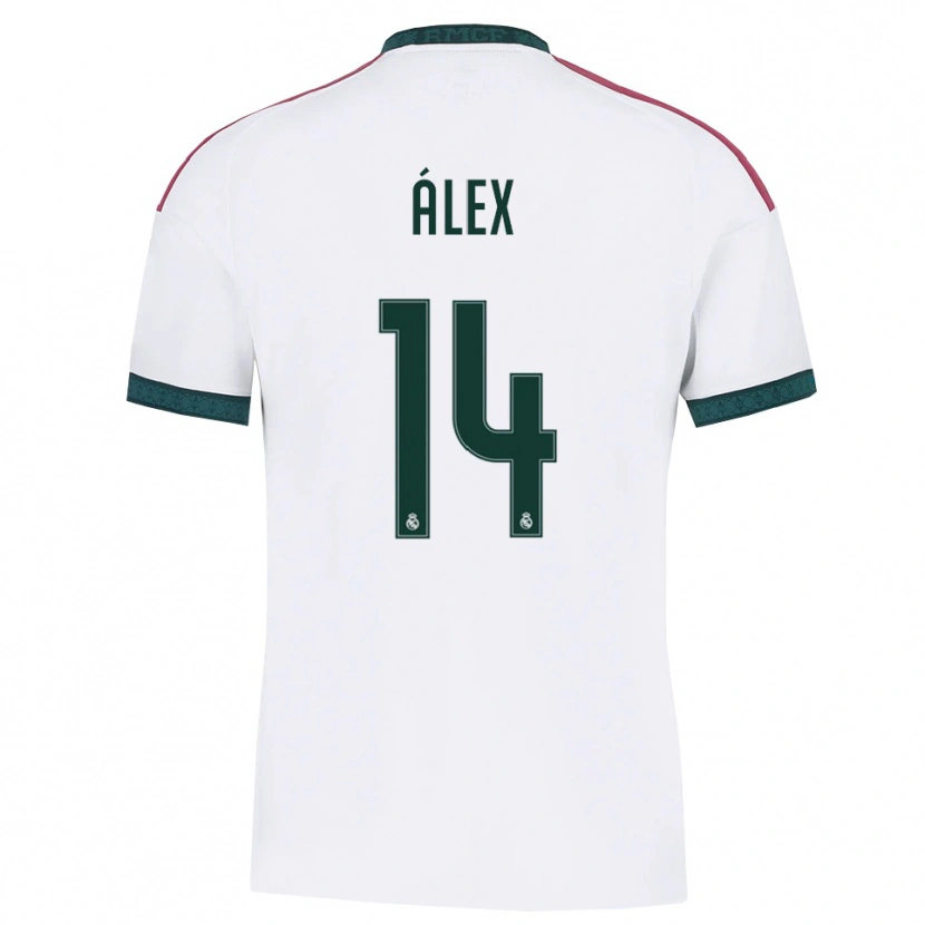 Danxen Women Álex Pérez #14 Dark Green White Red Home Jersey 2026/27 T-Shirt