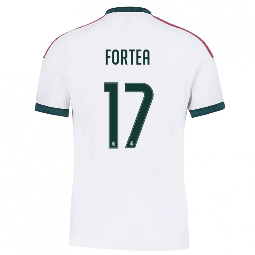 Danxen Women Jesús Fortea #17 Dark Green White Red Home Jersey 2026/27 T-Shirt