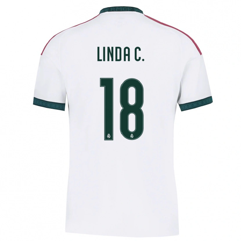 Danxen Women Linda Caicedo #18 Dark Green White Red Home Jersey 2026/27 T-Shirt