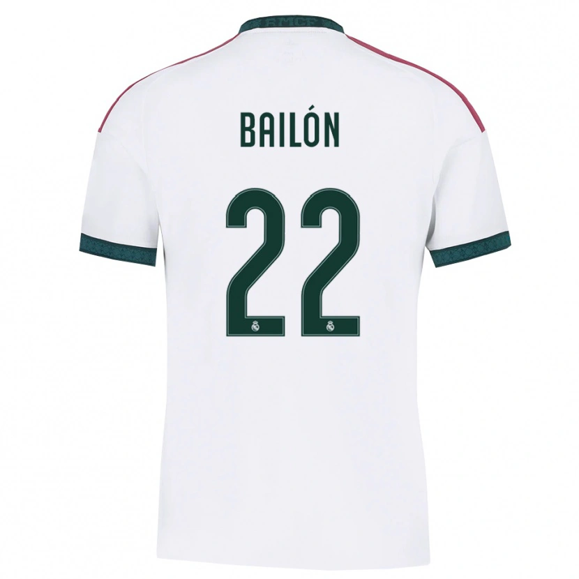 Danxen Women Javi Bailón #22 Dark Green White Red Home Jersey 2026/27 T-Shirt
