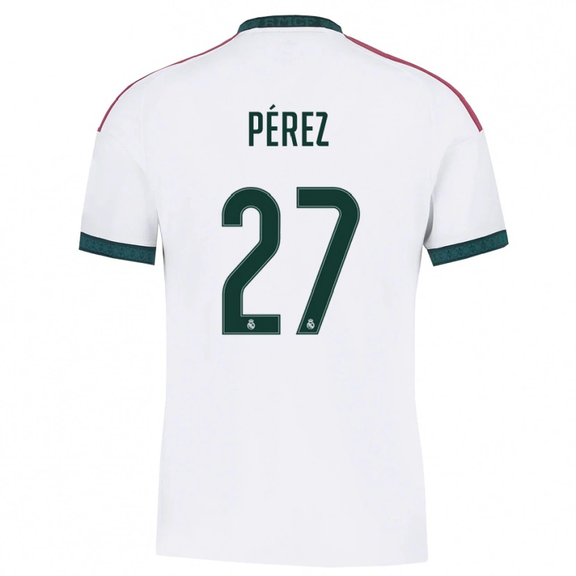 Danxen Women Adrián Pérez #27 Dark Green White Red Home Jersey 2026/27 T-Shirt