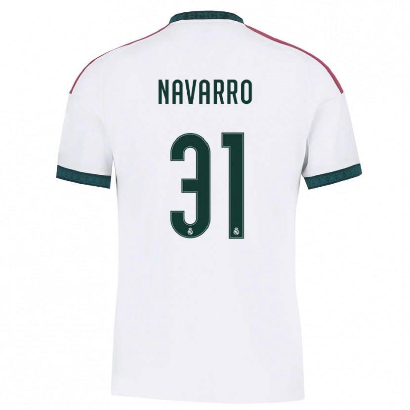 Danxen Women Javi Navarro #31 Dark Green White Red Home Jersey 2026/27 T-Shirt