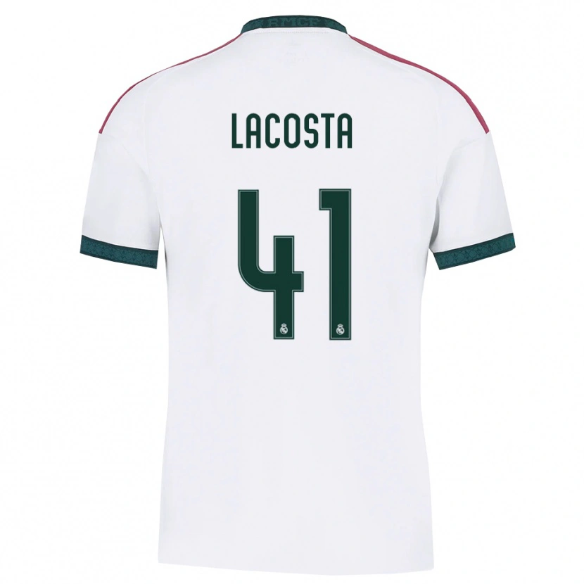 Danxen Women Diego Lacosta #41 Dark Green White Red Home Jersey 2026/27 T-Shirt