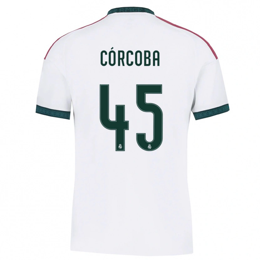 Danxen Women Andrés Córcoba #45 Dark Green White Red Home Jersey 2026/27 T-Shirt