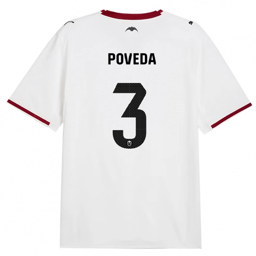 Danxen Women Hugo Poveda #3 Black White Red Yellow Home Jersey 2026/27 T-Shirt