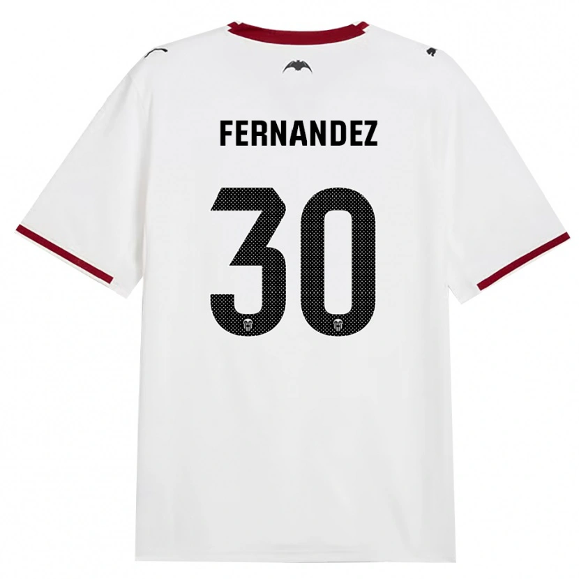 Danxen Women Rubén Fernández #30 Black White Red Yellow Home Jersey 2026/27 T-Shirt