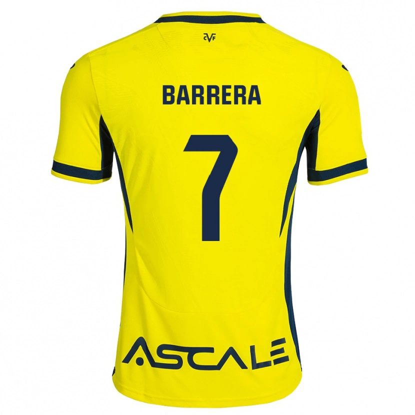 Danxen Women Sergio Barrera #7 Yellow Black Red Home Jersey 2026/27 T-Shirt