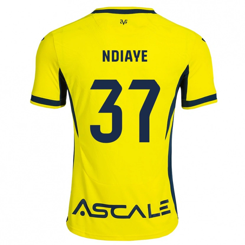 Danxen Women Serigne Ndiaye #37 Yellow Black Red Home Jersey 2026/27 T-Shirt