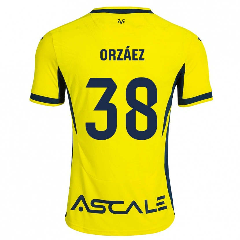 Danxen Women Sergio Orzáez #38 Yellow Black Red Home Jersey 2026/27 T-Shirt