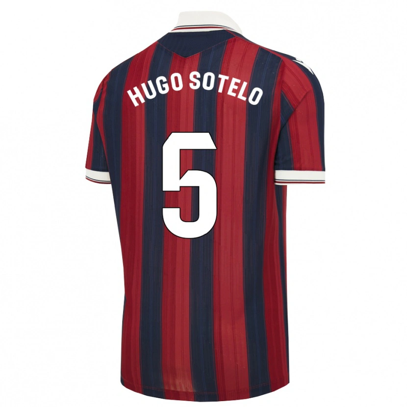 Danxen Women Hugo Sotelo #5 Midnight Blue Red Home Jersey 2026/27 T-Shirt