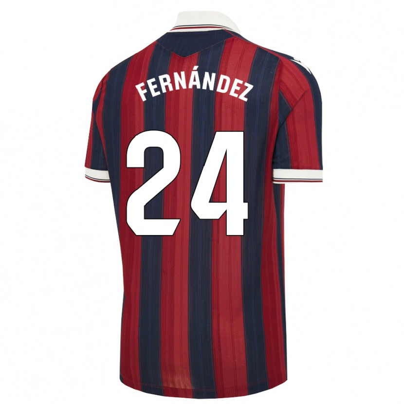 Danxen Women Thiago Fernández #24 Midnight Blue Red Home Jersey 2026/27 T-Shirt