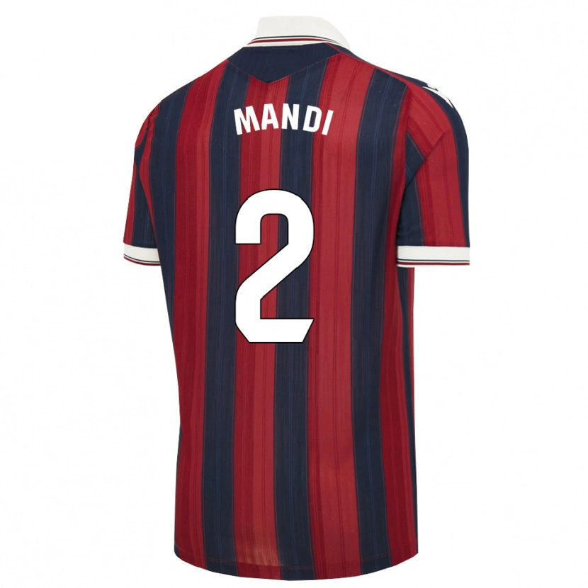 Danxen Women Aïssa Mandi #2 Midnight Blue Red Home Jersey 2026/27 T-Shirt