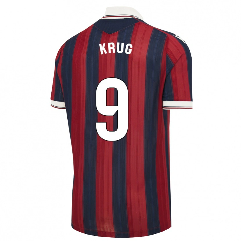 Danxen Women Frederick Krug #9 Midnight Blue Red Home Jersey 2026/27 T-Shirt