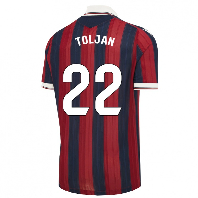 Danxen Women Jeremy Toljan #22 Midnight Blue Red Home Jersey 2026/27 T-Shirt