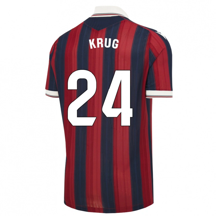 Danxen Women Martín Krug #24 Midnight Blue Red Home Jersey 2026/27 T-Shirt