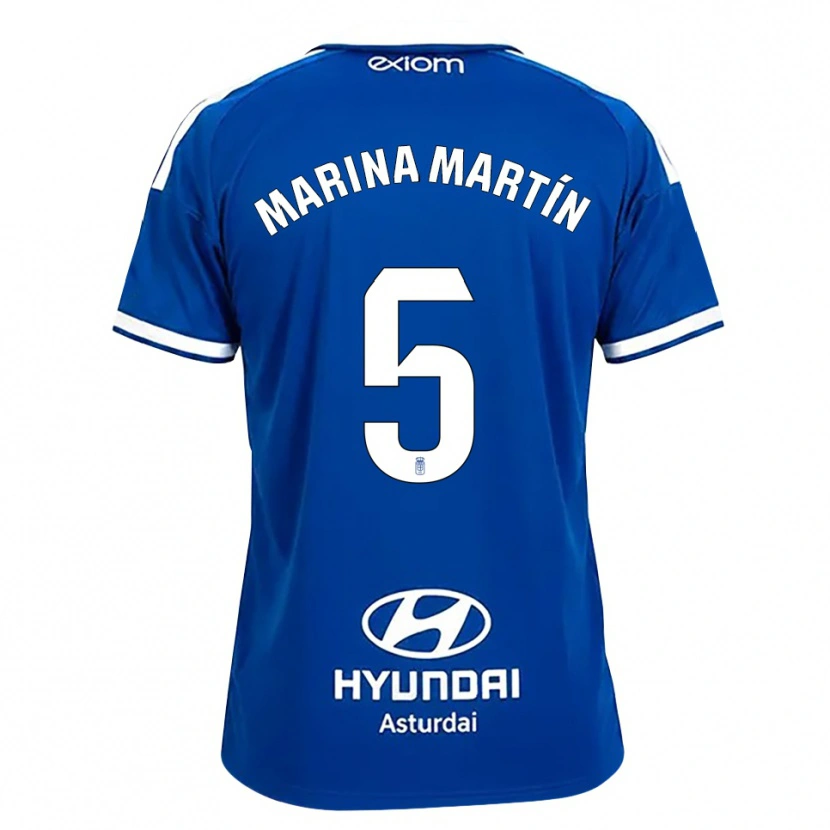 Danxen Women Marina Martín #5 Mediumblue White Home Jersey 2026/27 T-Shirt