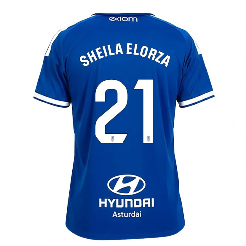 Danxen Women Sheila Elorza #21 Mediumblue White Home Jersey 2026/27 T-Shirt