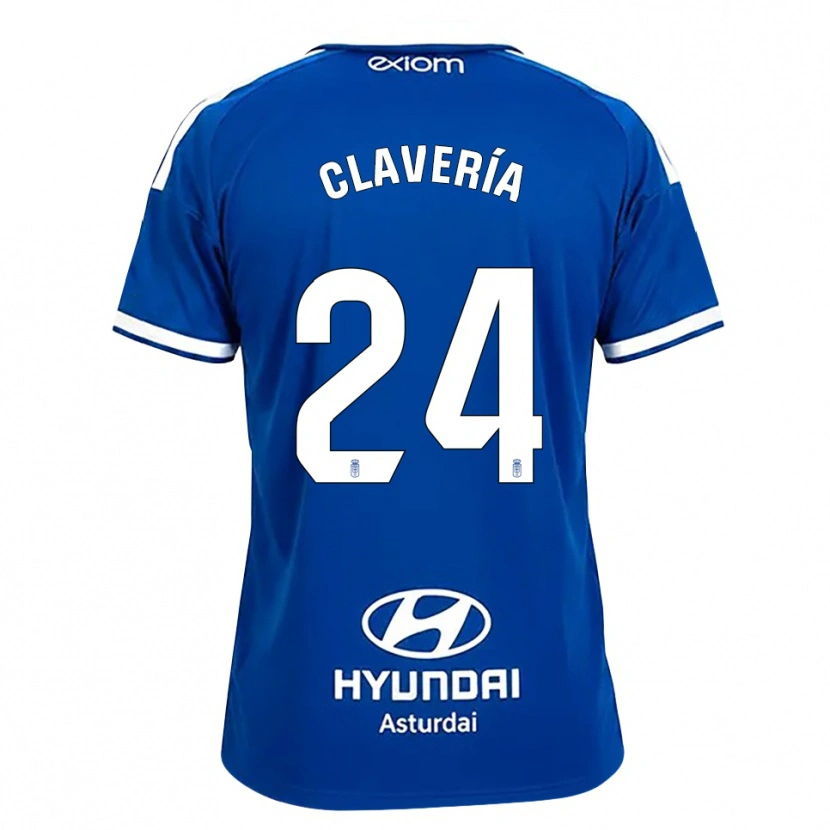 Danxen Women Miguel Clavería #24 Mediumblue White Home Jersey 2026/27 T-Shirt