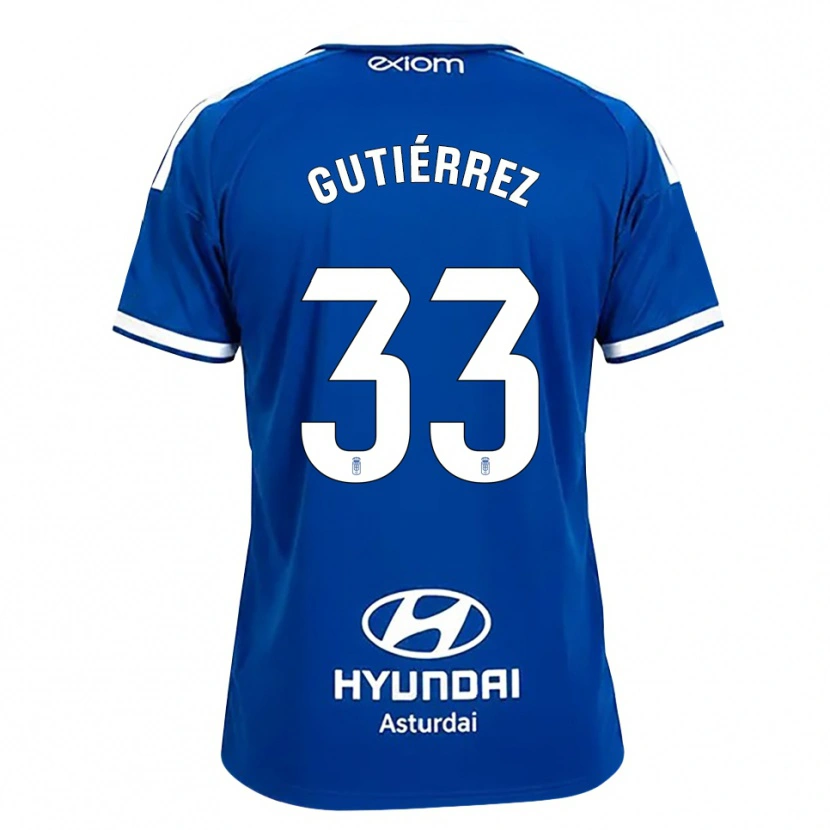Danxen Women Raúl Gutiérrez #33 Mediumblue White Home Jersey 2026/27 T-Shirt