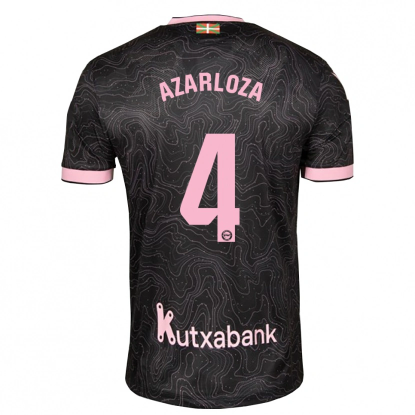 Danxen Women Eneko Azarloza #4 Black Pink Away Jersey 2026/27 T-Shirt