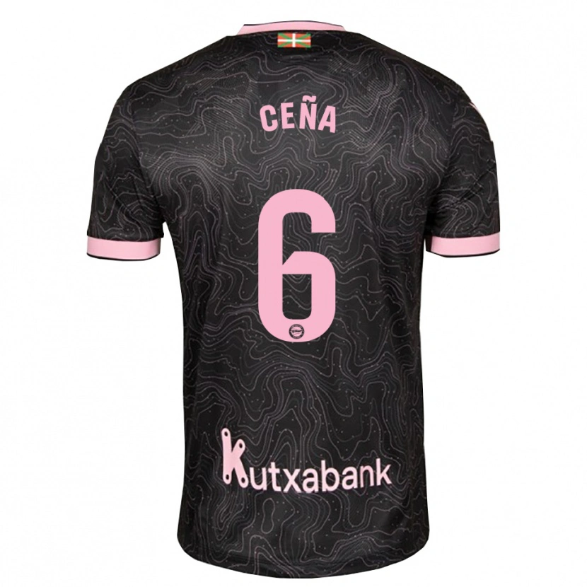 Danxen Women Marcos Ceña #6 Black Pink Away Jersey 2026/27 T-Shirt