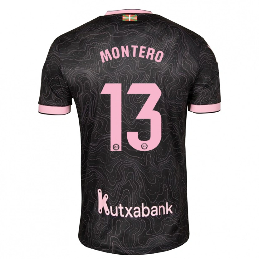 Danxen Women Rubén Montero #13 Black Pink Away Jersey 2026/27 T-Shirt