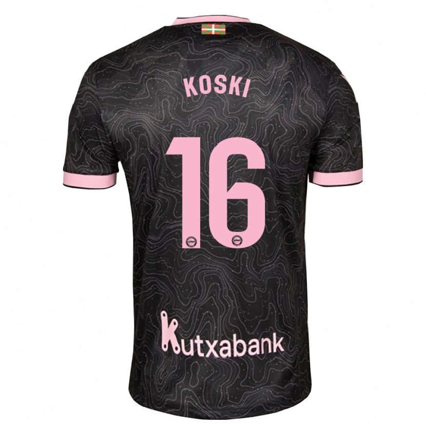 Danxen Women Ville Koski #16 Black Pink Away Jersey 2026/27 T-Shirt