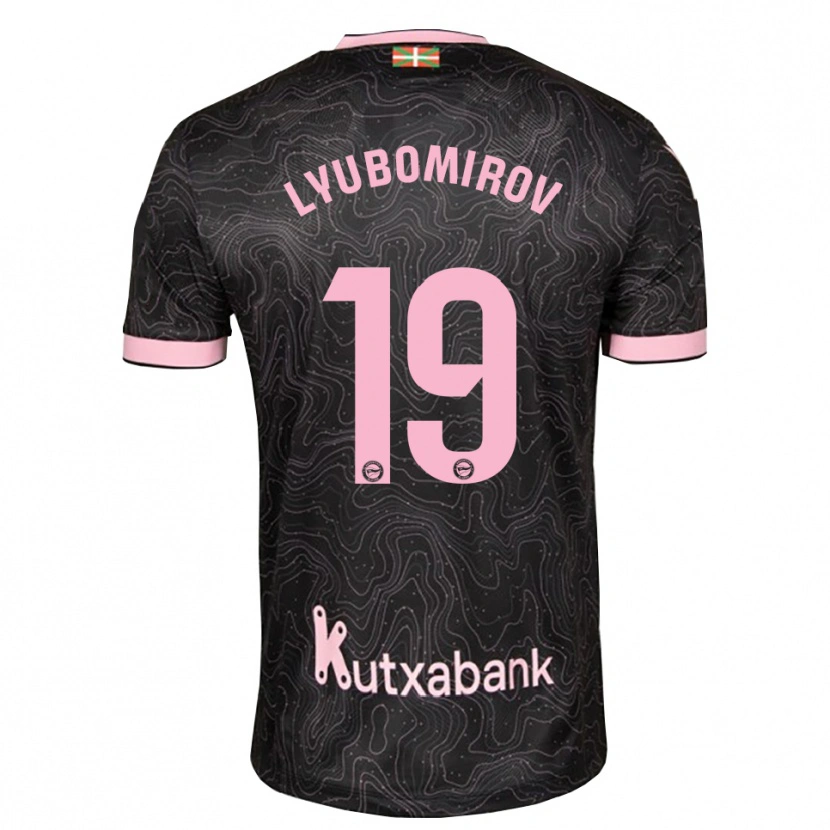 Danxen Women Daniel Lyubomirov #19 Black Pink Away Jersey 2026/27 T-Shirt