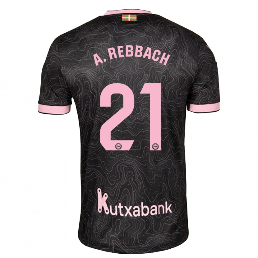 Danxen Women Abde Rebbach #21 Black Pink Away Jersey 2026/27 T-Shirt