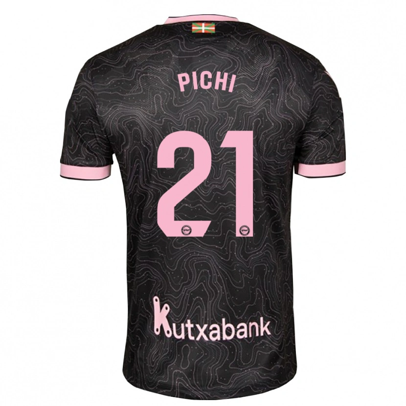 Danxen Women Maria Garcia Pichi #21 Black Pink Away Jersey 2026/27 T-Shirt