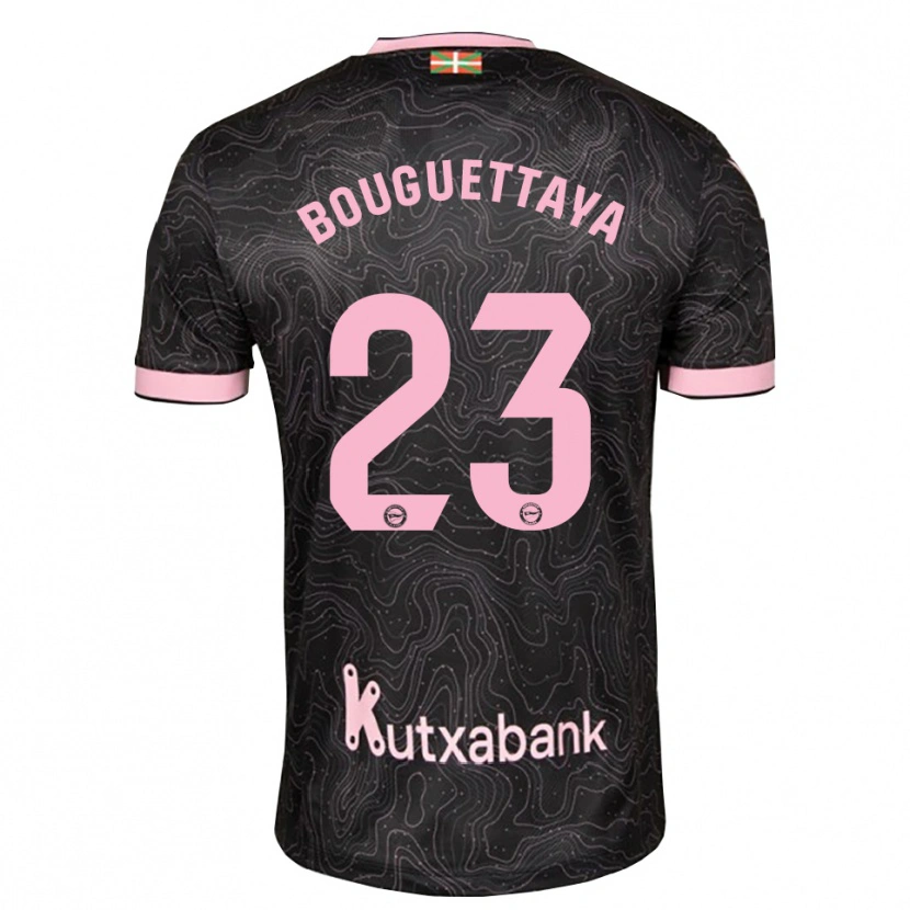 Danxen Women Tazghat Bouguettaya #23 Black Pink Away Jersey 2026/27 T-Shirt