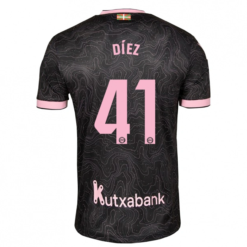 Danxen Women Victor Díez #41 Black Pink Away Jersey 2026/27 T-Shirt