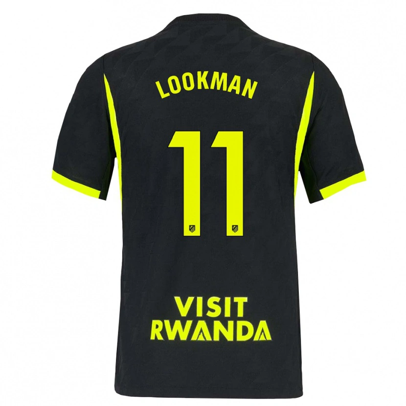 Danxen Women Ademola Lookman #11 Bright Green Black Away Jersey 2026/27 T-Shirt