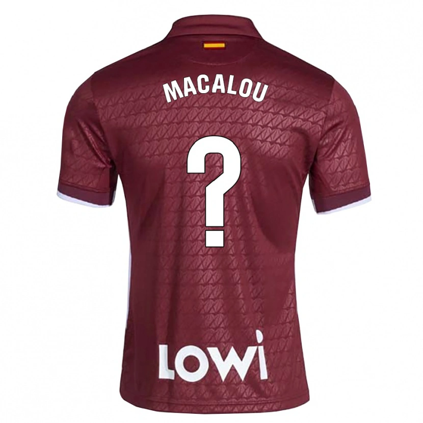 Danxen Women Mady Macalou #0 Dark Red White Away Jersey 2026/27 T-Shirt