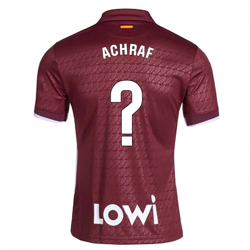 Danxen Women Moha Achraf #0 Dark Red White Away Jersey 2026/27 T-Shirt