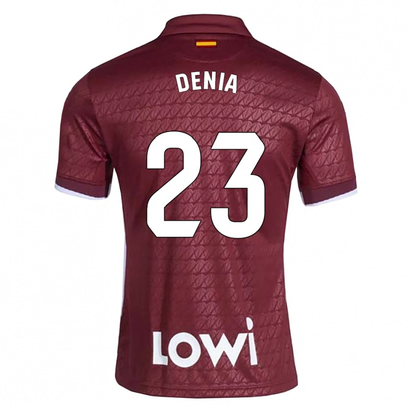Danxen Women Marcos Denia #23 Dark Red White Away Jersey 2026/27 T-Shirt