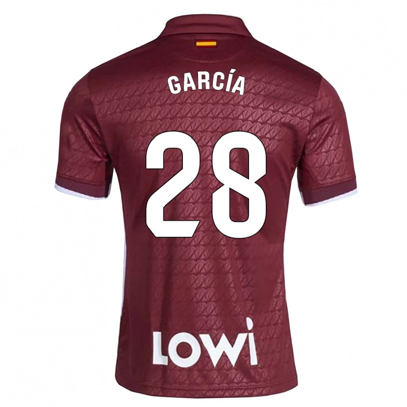 Danxen Women Hugo García #28 Dark Red White Away Jersey 2026/27 T-Shirt