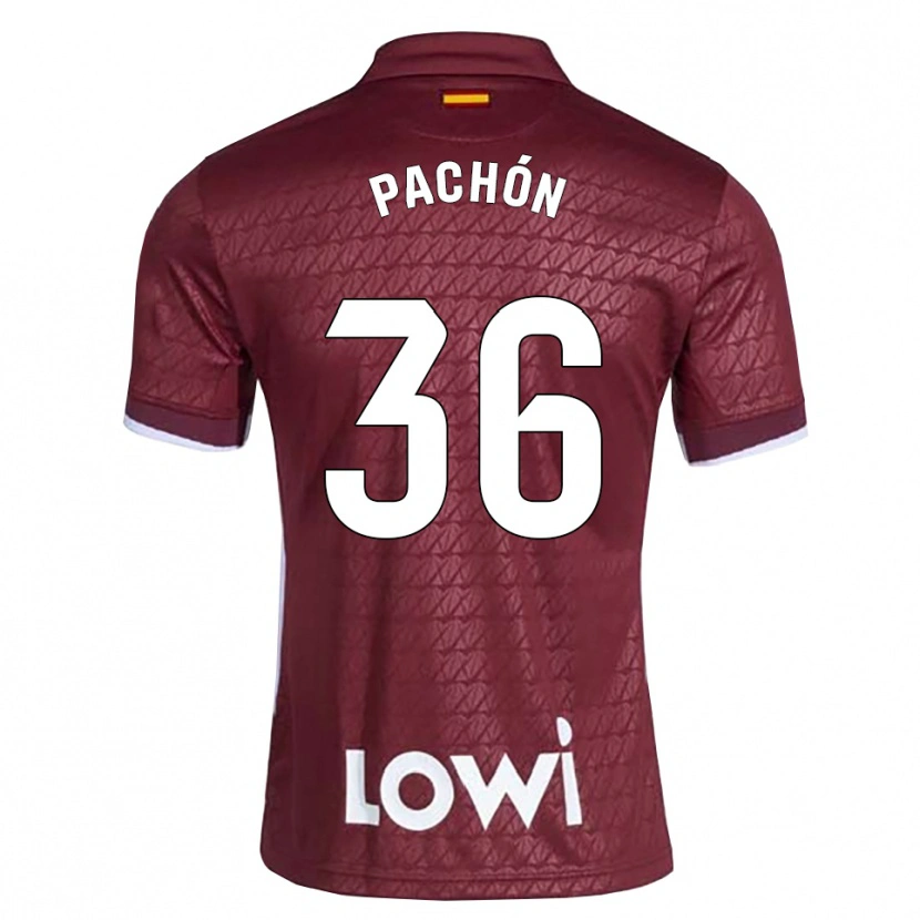 Danxen Women Marcos Pachón #36 Dark Red White Away Jersey 2026/27 T-Shirt