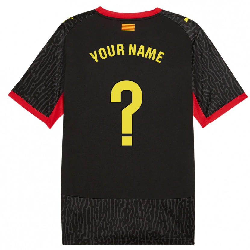 Danxen Women Your Name #0 Black Yellow Red Away Jersey 2026/27 T-Shirt