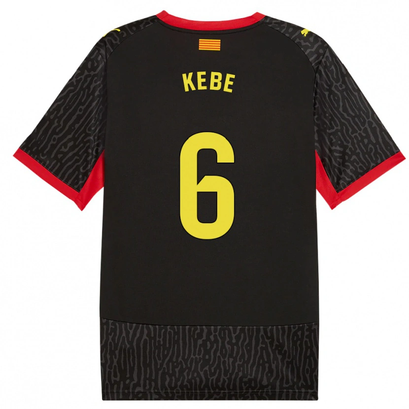 Danxen Women Ibrahima Kébé #6 Black Yellow Red Away Jersey 2026/27 T-Shirt