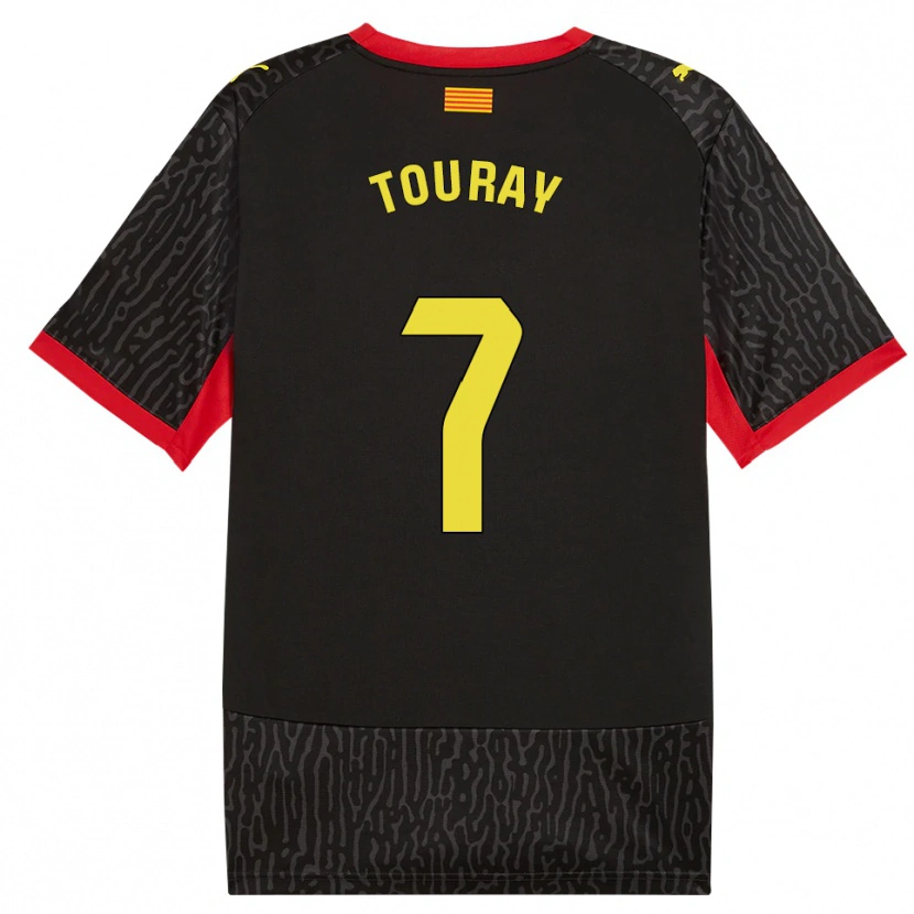 Danxen Women Muhammed Touray #7 Black Yellow Red Away Jersey 2026/27 T-Shirt