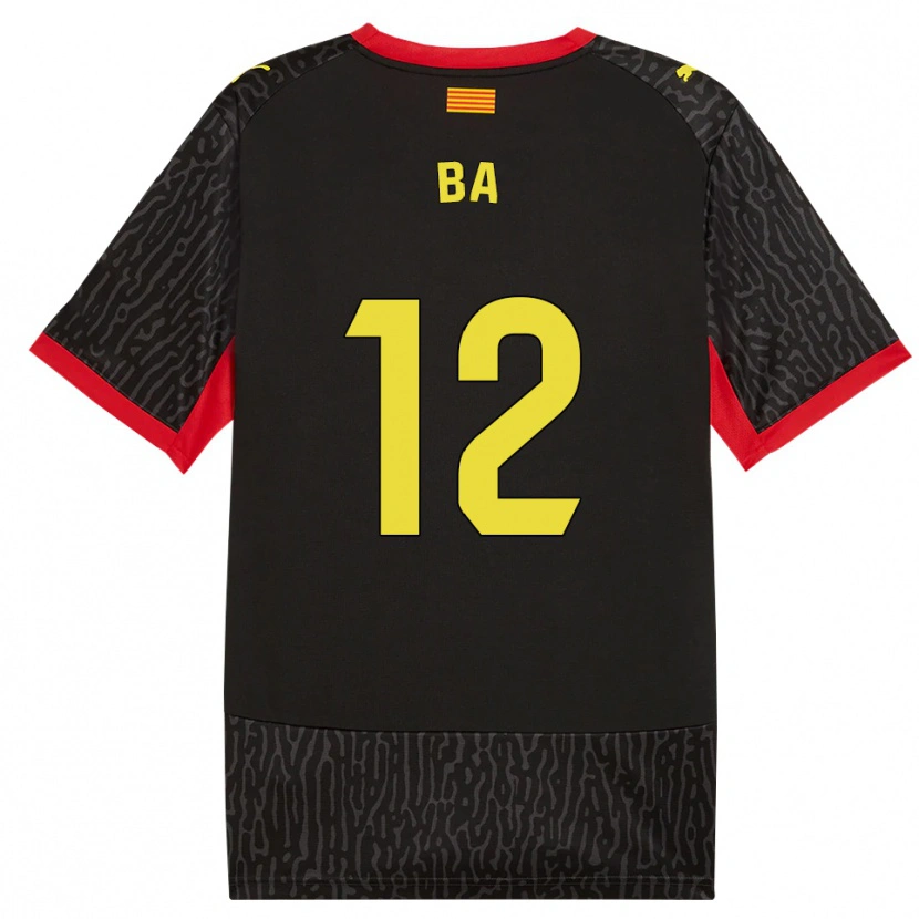 Danxen Women Papa Ba #12 Black Yellow Red Away Jersey 2026/27 T-Shirt