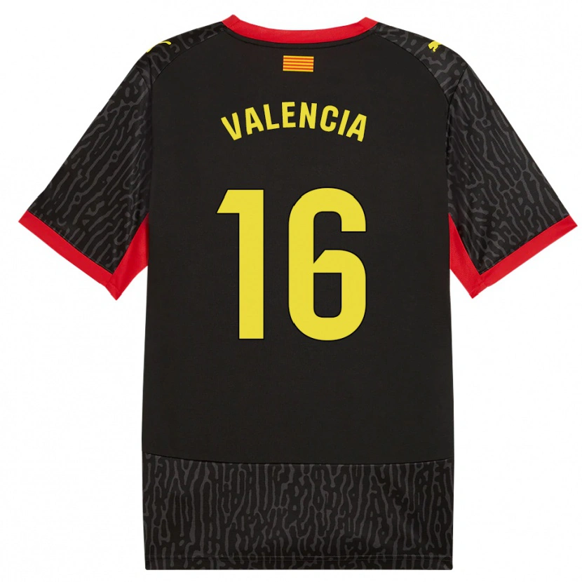 Danxen Women Carla Valencia #16 Black Yellow Red Away Jersey 2026/27 T-Shirt