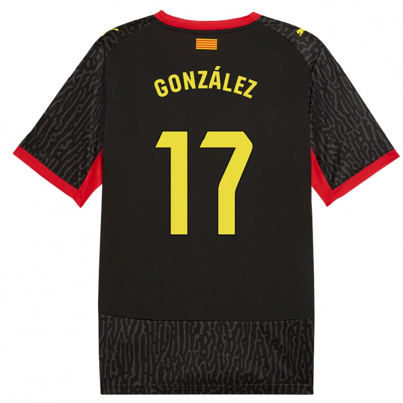 Danxen Women Javi González #17 Black Yellow Red Away Jersey 2026/27 T-Shirt