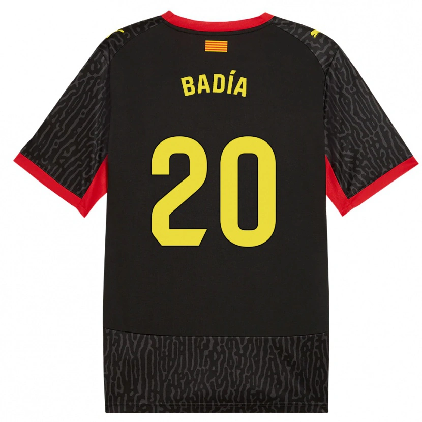 Danxen Women Guillem Badia #20 Black Yellow Red Away Jersey 2026/27 T-Shirt
